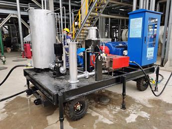 寧魯石化煉油廠高壓水流射清洗機設備交付圖片2